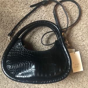 NWT A New Day faux croc embossed mini crossbody